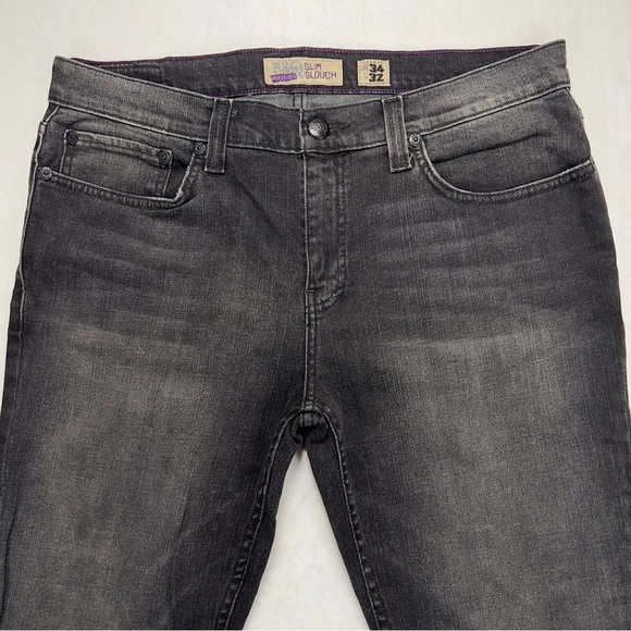 RSQ Vancouver Slim Slouch Jeans 34x32 Charcoal Grey Stretch Great Condition - Picture 3 of 16